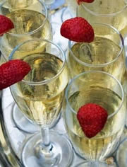 champagne wedding toast